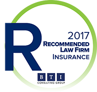 BTI Consulting Group 2017 logo recommended law firm insurance