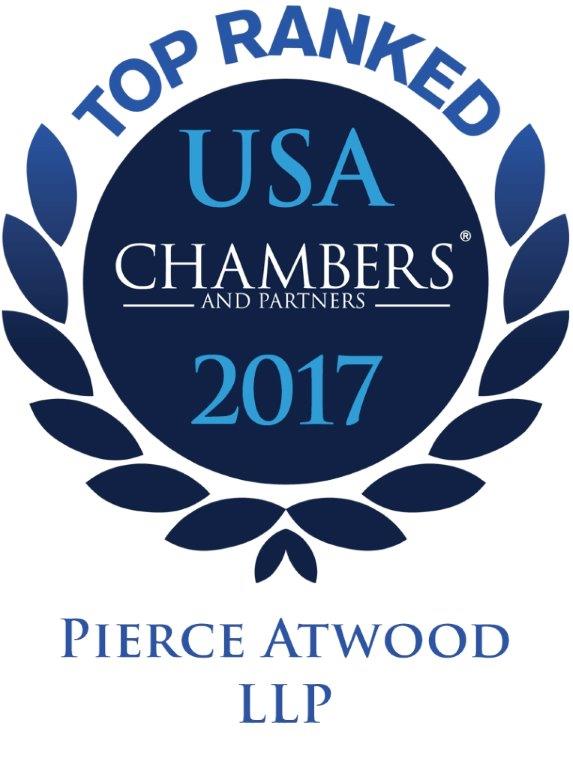 Chambers USA 2017 logo recognizing Pierce Atwood