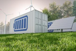 solar, wind, and energy storage