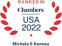 Chambers USA 2022 logo recognizing Pierce Atwood commercial litigation attorney Michele Kenney