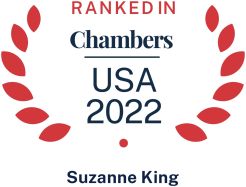 Chambers USA 2022 logo recognizing Pierce Atwood labor and employment attorney Suzanne King