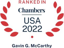 Chambers USA 2022 logo recognizing Pierce Atwood commercial litigation attorney Gavin McCarthy