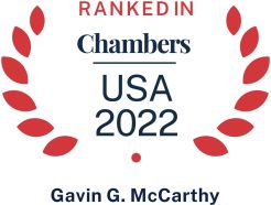 Chambers USA 2022 logo recognizing Pierce Atwood commercial litigation attorney Gavin McCarthy