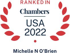 Chambers USA 2022 logo recognizing Pierce Atwood environmental attorney Michelle O'Brien