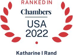 Chambers USA 2022 logo recognizing Pierce Atwood labor and employment attorney Katharine Rand