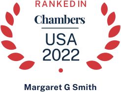 Chambers USA 2022 logo recognizing Pierce Atwood real estate attorney Margaret Smith