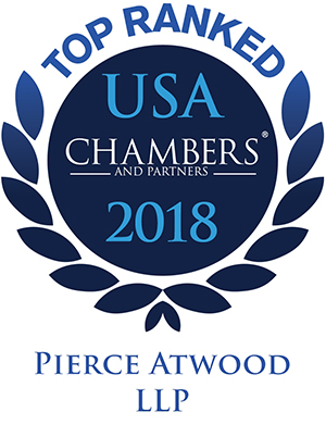 Chambers USA 2018 logo recognizing Pierce Atwood's firmwide rankings