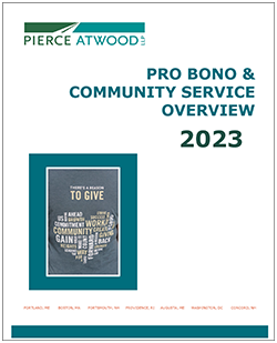 Pierce Atwood 2023 pro bono and community service report