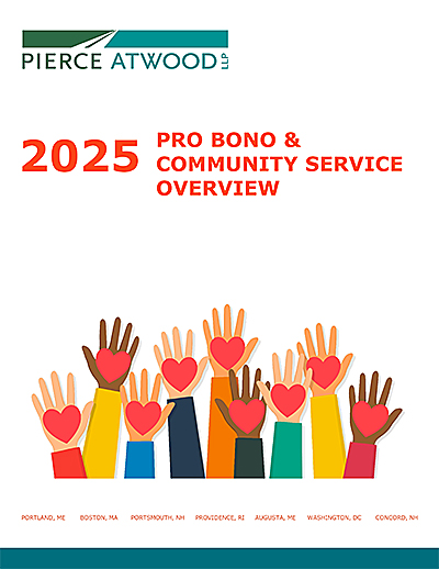 Pierce Atwood 2025 pro bono and community service report